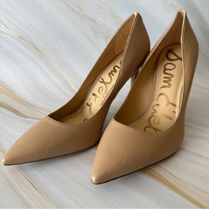 Sam Edelman Nude Leather Hazel Pumps | 9W